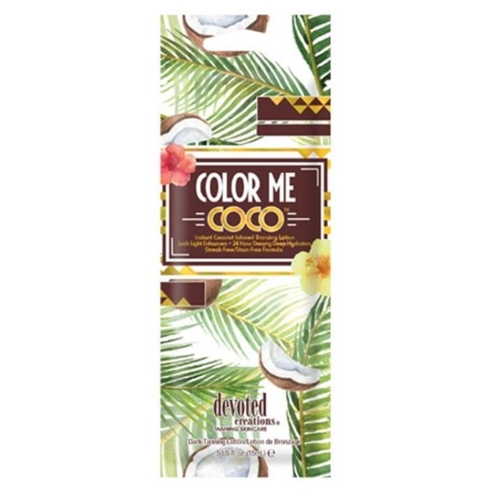 Color Me Coco Bronzer - Devoted Creations Tanning Lotion - Packet
