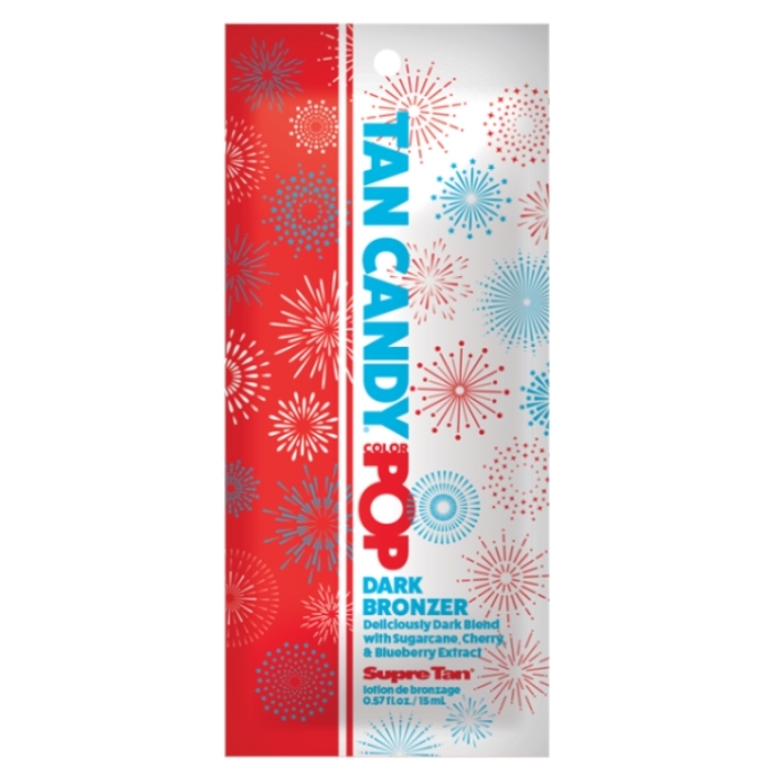 Tan Candy Color Pop Bronzer - Supre Tanning Lotion - Packet