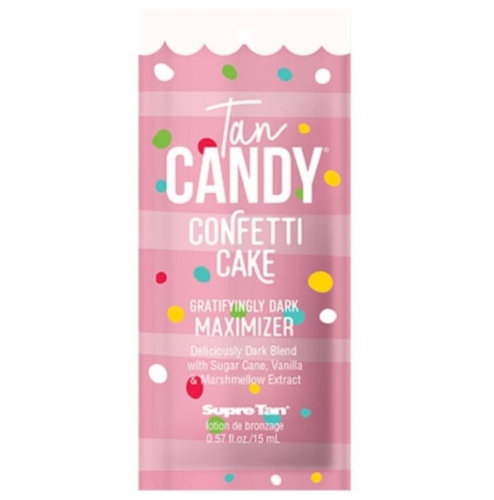 Tan Candy Confetti Cake Maximizer - Supre Tanning Lotion - Packet