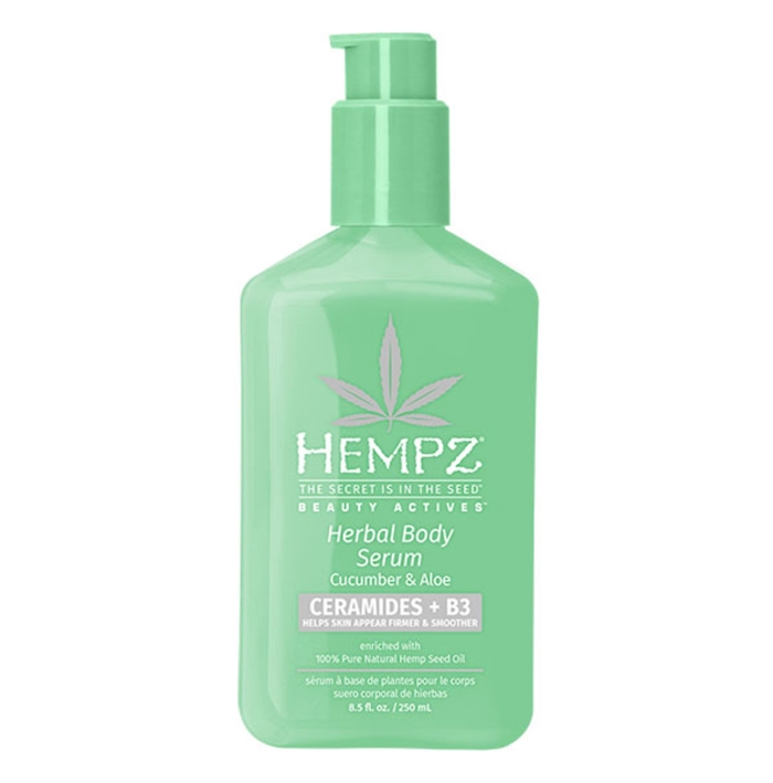 Cucumber & Aloe Body Serum w/ Ceramides & B3 - Hempz Skin Care - Bottle