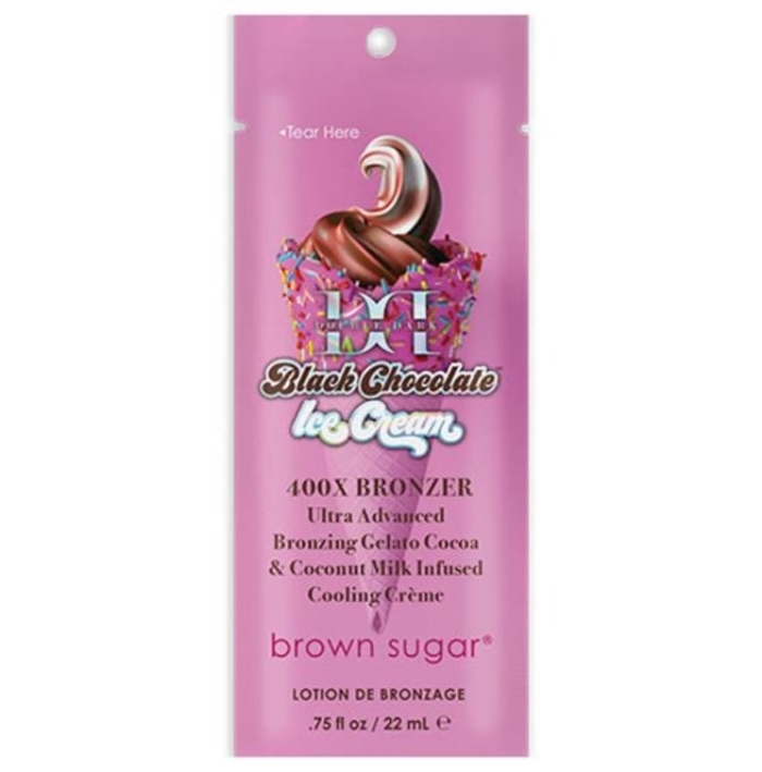 Double Dark Chocolate Ice Cream Bronzer - Tan Inc Tanning Lotion - Packet