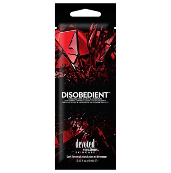 Disobedient Tingle Bronzer - Devoted Creations Tanning Lotion - Packet