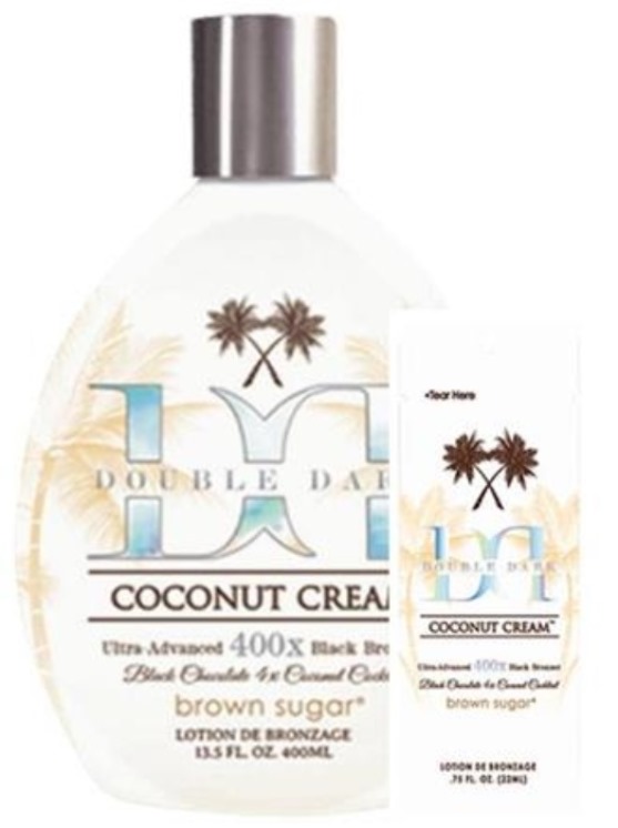 DOUBLE DARK COCONUT CREAM - Buy 1 Btl Get 2 Pkts FREE - Tan Inc DOUBLE DARK COCONUT CREAM - Buy 1 Btl Get 2 Pkts FREE - Tan Inc