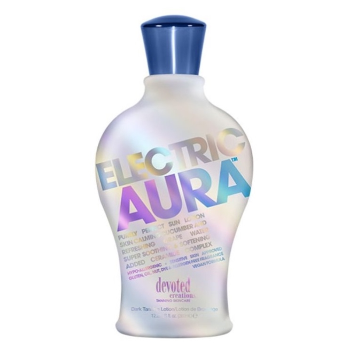 ELECTRIC AURA - Devoted Creations Tanning Lotion - Buy 3 Btls Get 6 Pkts FREE ELECTRIC AURA - Devoted Creations Tanning Lotion - Buy 3 Btls Get 6 Pkts FREE