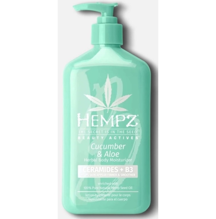 CUCUMBER ALOE & CERAMIDES B3 MOISTURIZER - Hempz Skin Care - Bottle