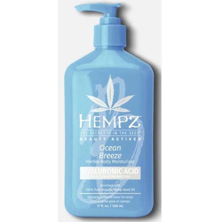 OCEAN BREEZE & HYALURONIC ACID MOISTURIZER - Hempz Skin Care - Bottle