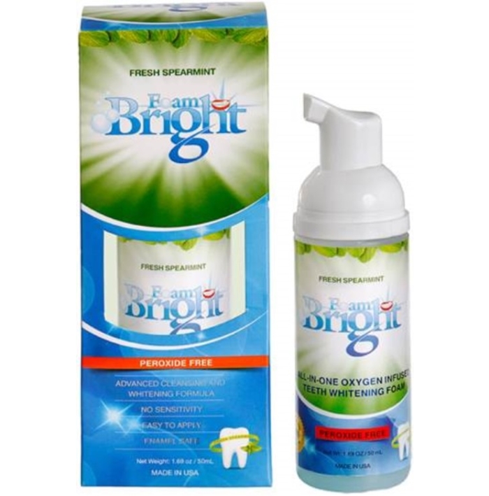 BleachBright FOAM BRIGHT TEETH WHITENING - Can - BB