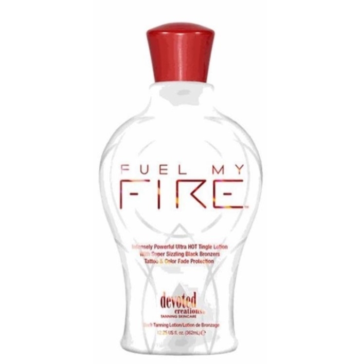 Fuel My Fire Tingle Bronzer - Devoted Creations Tanning Lotion - Bottle