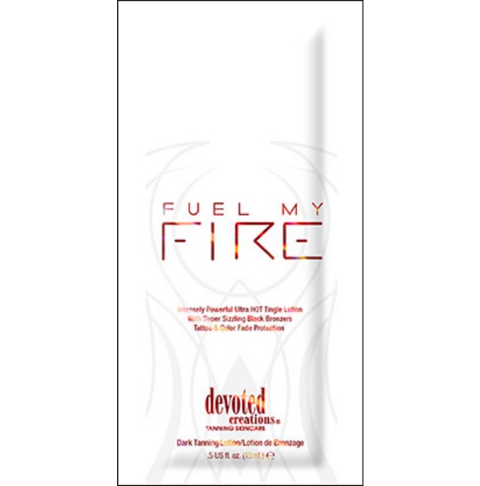 Fuel My Fire Tingle Bronzer - Devoted Creations Tanning Lotion - Packet