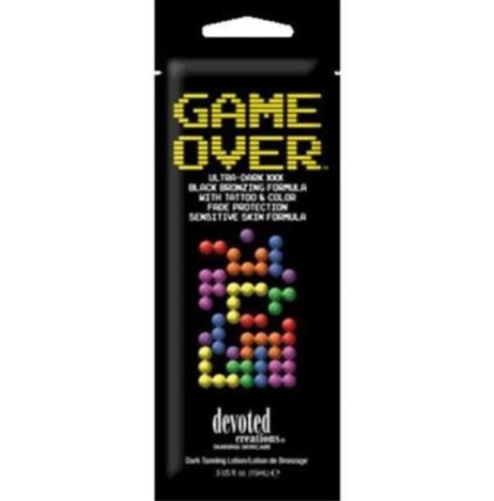 Game Over Bronzer - Devoted Creations Tanning Lotion - Packet