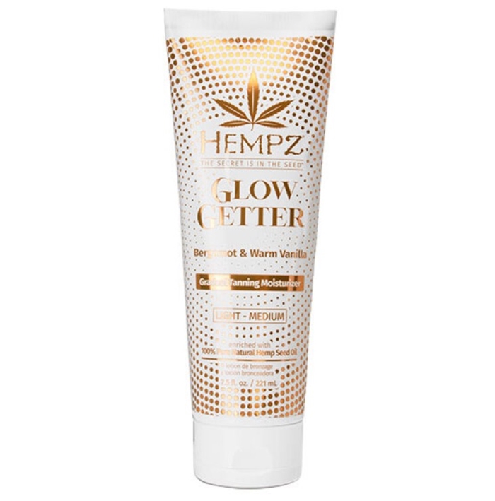 Glow Getter Gradual Self Tanning Moisturizer Light/Medium - Hempz Skin Care - Bottle
