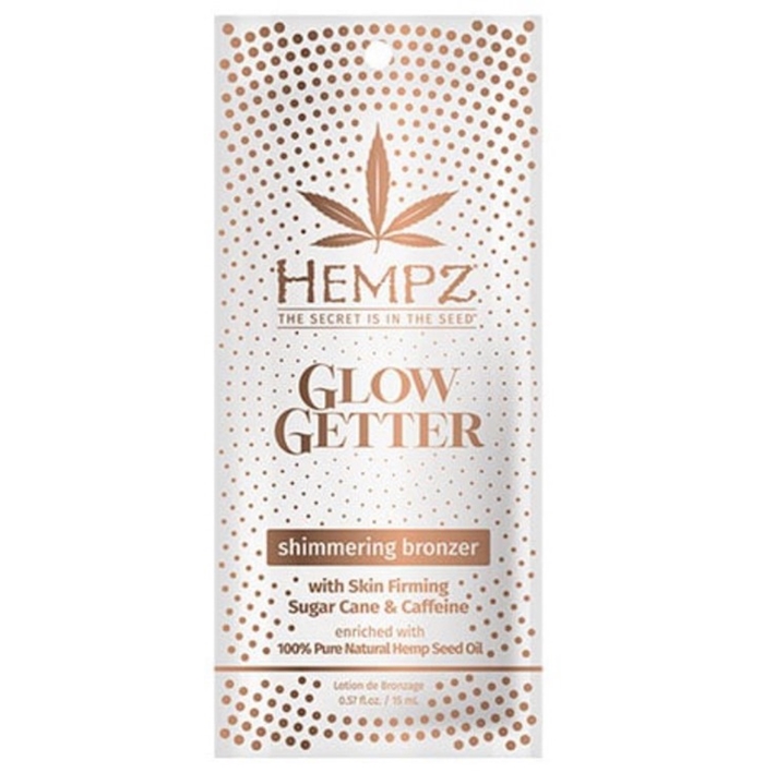 Glow Getter Shimmering Bronzer - Hempz Tanning Lotion - Packet