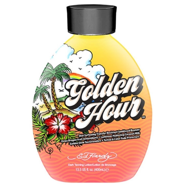 Golden Hour Bronzer - Ed Hardy Tanning Lotion - Bottle