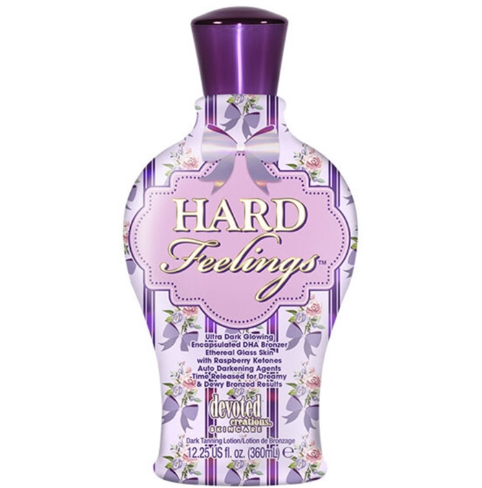Hard Feelings Bronzer - Devoted Creations Tanning Lotion - Bottle