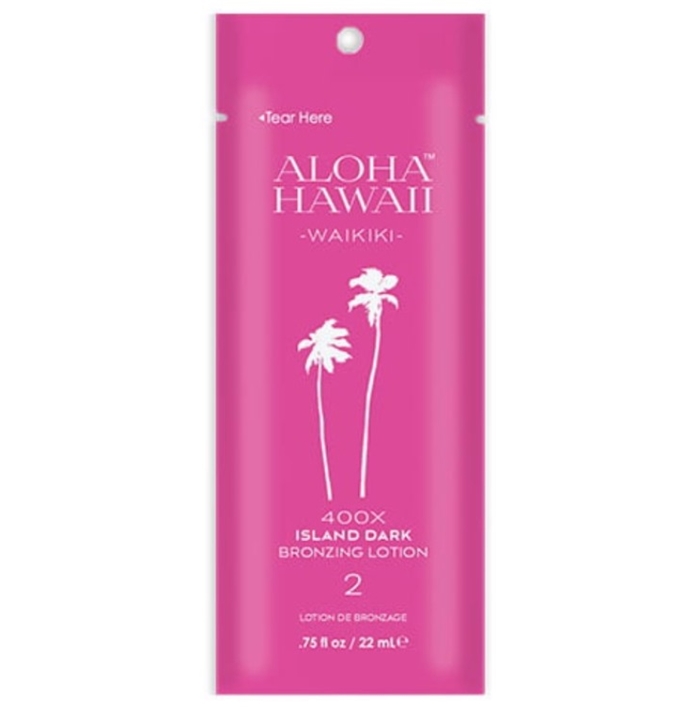 Aloha Hawaii Waikiki Island Dark Bronzer - Tan Inc Tanning Lotion - Packet