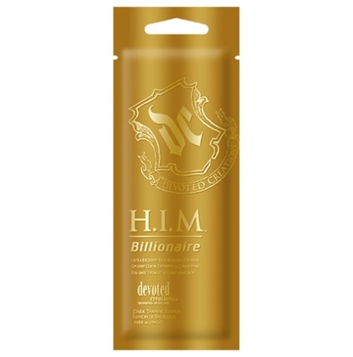 Him Billionaire Bronzer - Devoted Creations Tanning Lotion - Packet