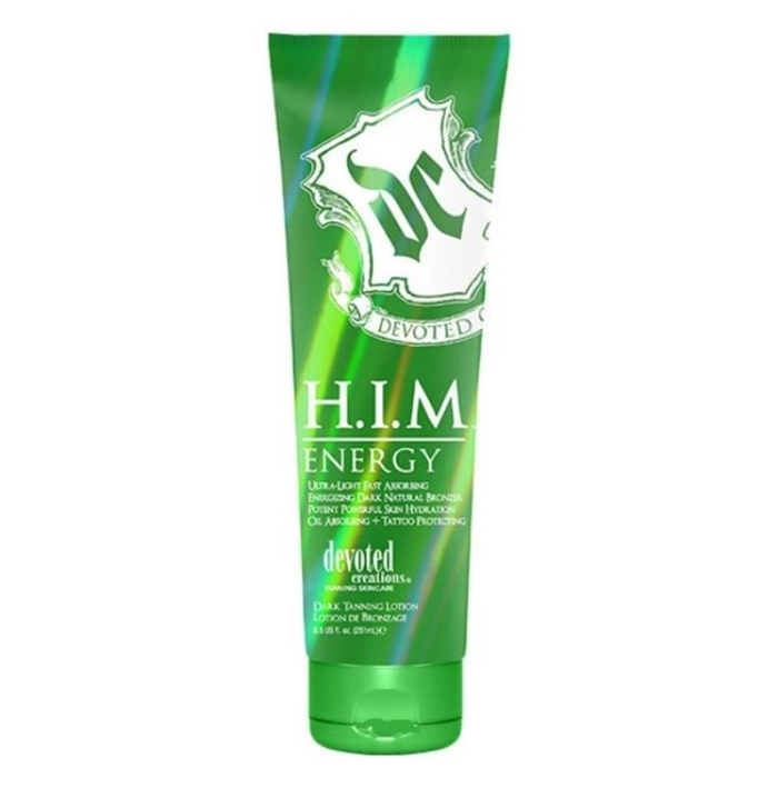 Him Energy - Devoted Creations Tanning Lotion - Bottle