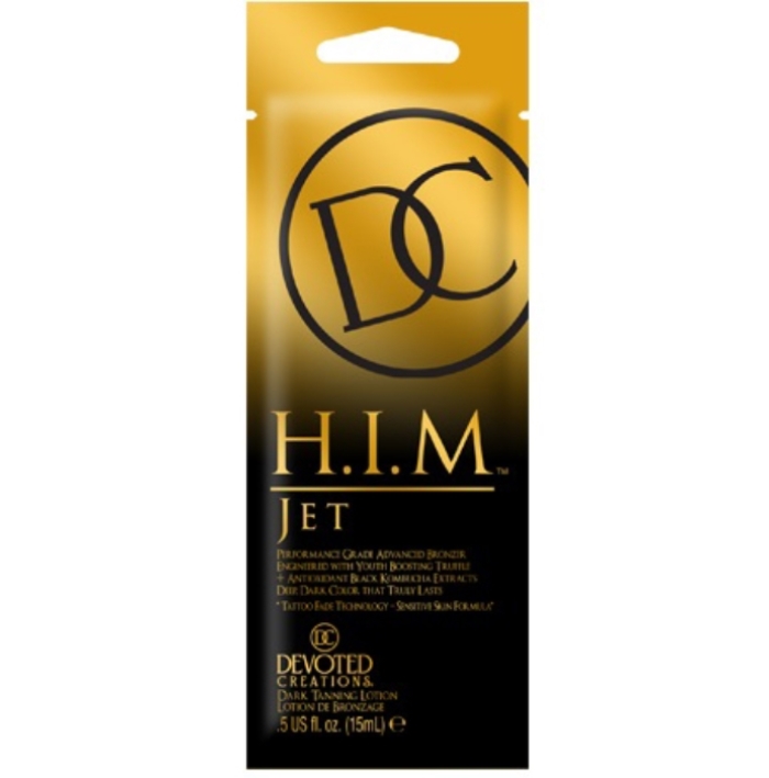 Him Jet Bronzer - Devoted Creations Tanning Lotion - Packet