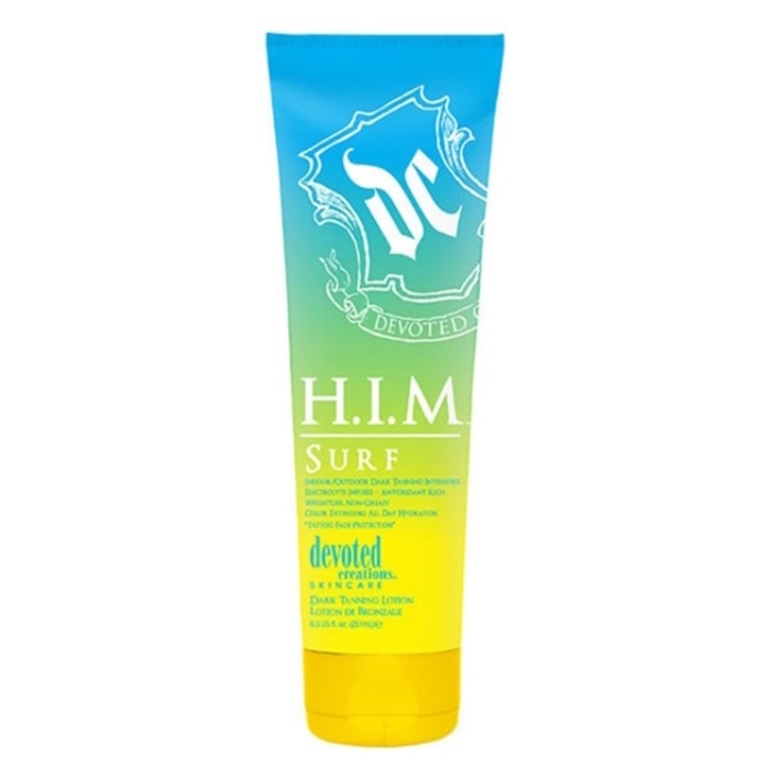 Him Surf Intensifier - Devoted Creations Tanning Lotion - Bottle