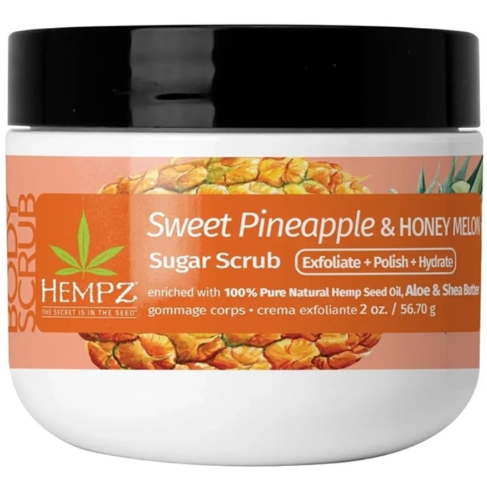 SWEET PINEAPPLE & HONEY MELON Sugar Body Scrub Hempz Skin and Body Care - Mini 2oz