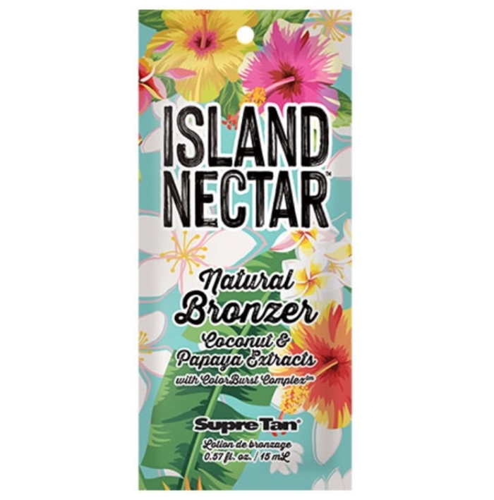 Island Nectar Natural Bronzer - Supre Tanning Lotion - Packet