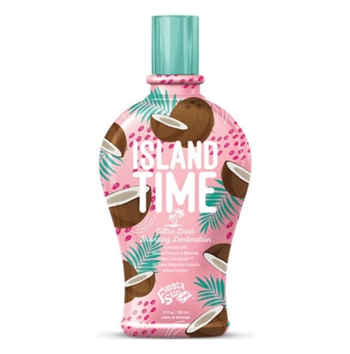 Island Time Dark Bronzer - Fiesta Sun Tanning Lotion - Bottle