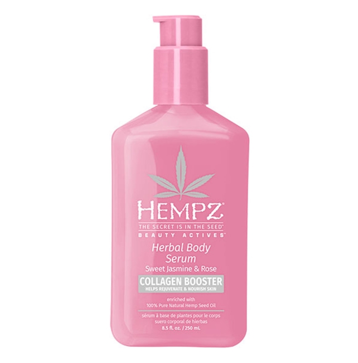 Sweet Jasmine & Rose Body Serum w/Collagen Booster - Hempz Skin Care - Bottle