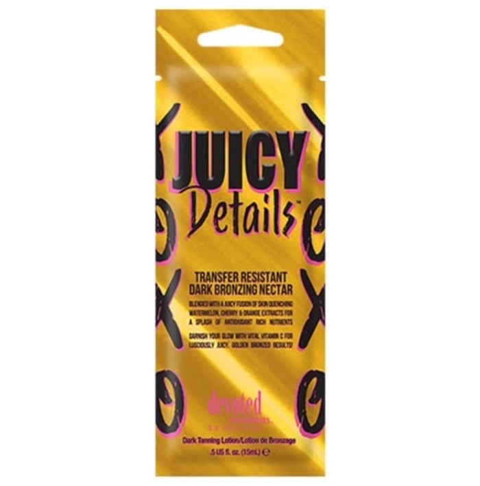 Juicy Details Bronzer - Devoted Creations Tanning Lotion - Packet