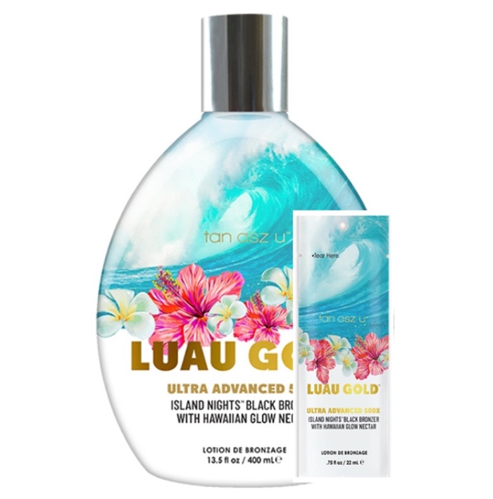 Luau Gold Bronzer - Tan Inc Tanning Lotion - Buy 1 Bottle Get 2 Pkts FREE