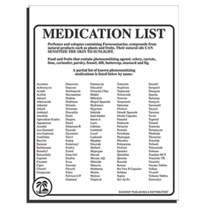 MEDICATIONS LIST - Sign