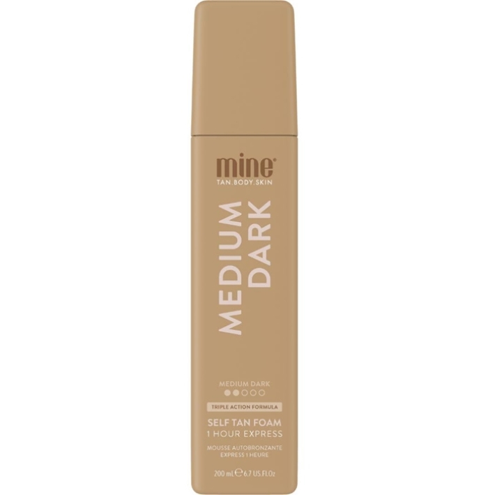 Medium Dark Self Tan Mousee By Minetan - Bottle