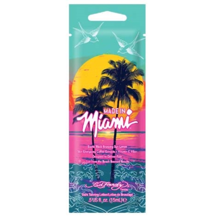 Made in Miami Bronzer - Ed Hardy Tanning Lotion - Packet