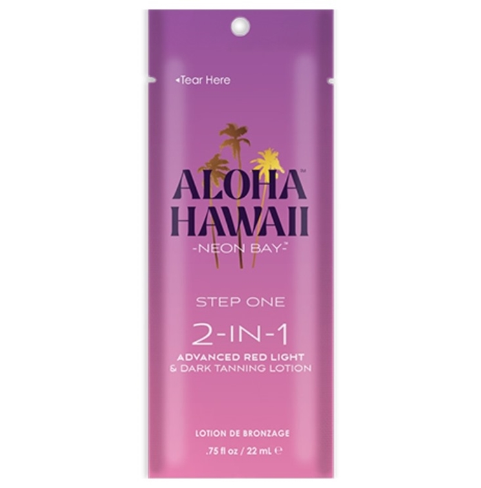 Aloha Hawaii Neon Bay Bronzer - Tan Inc Tanning Lotion - Packet