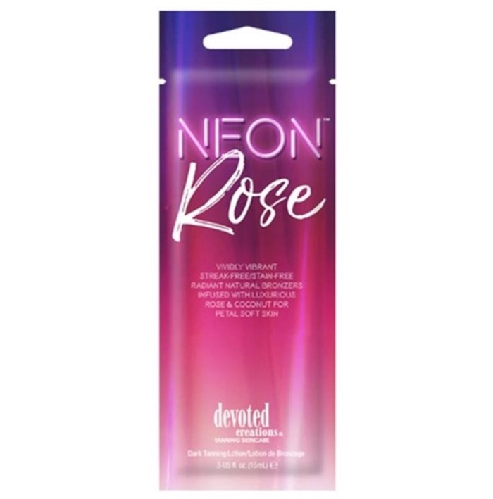 Neon Rose Bronzer - Devoted Creations Tanning Lotion - Packet