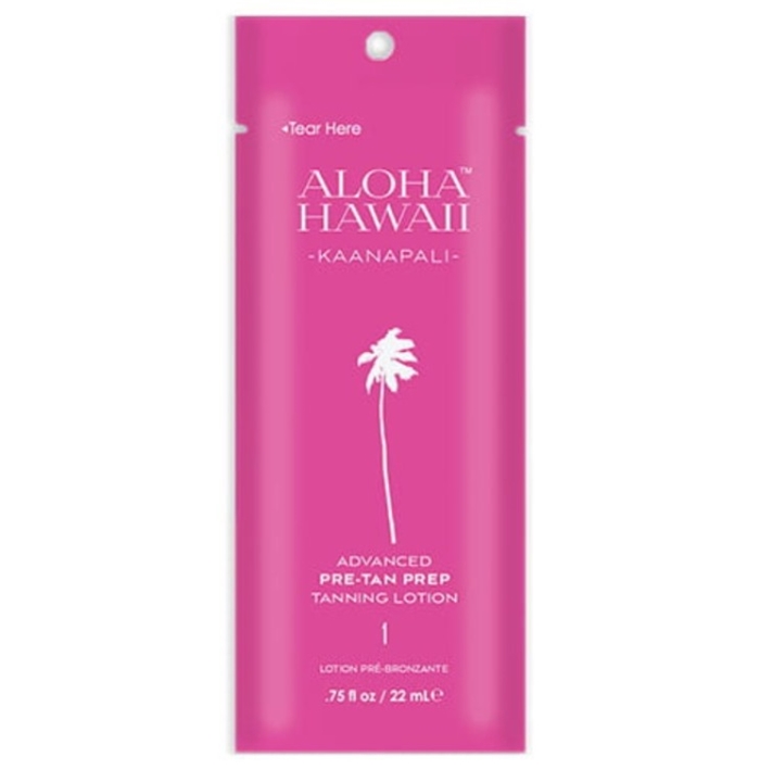 ALOHA HAWAII KAANAPALI Pre-Tan Prep - Pkt - Tanning Lotion By Tan Inc