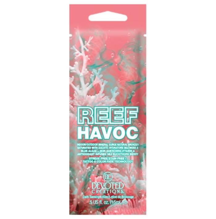 Reef Havoc Bronzer - Devoted Creations Tanning Lotion - Packet Reef Havoc Bronzer - Devoted Creations Tanning Lotion - Packet