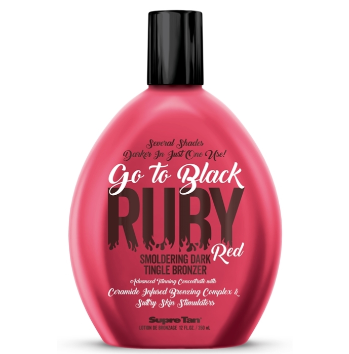 Go To Black Ruby Red Tingle Bronzer - Supre Tanning Lotion - Bottle