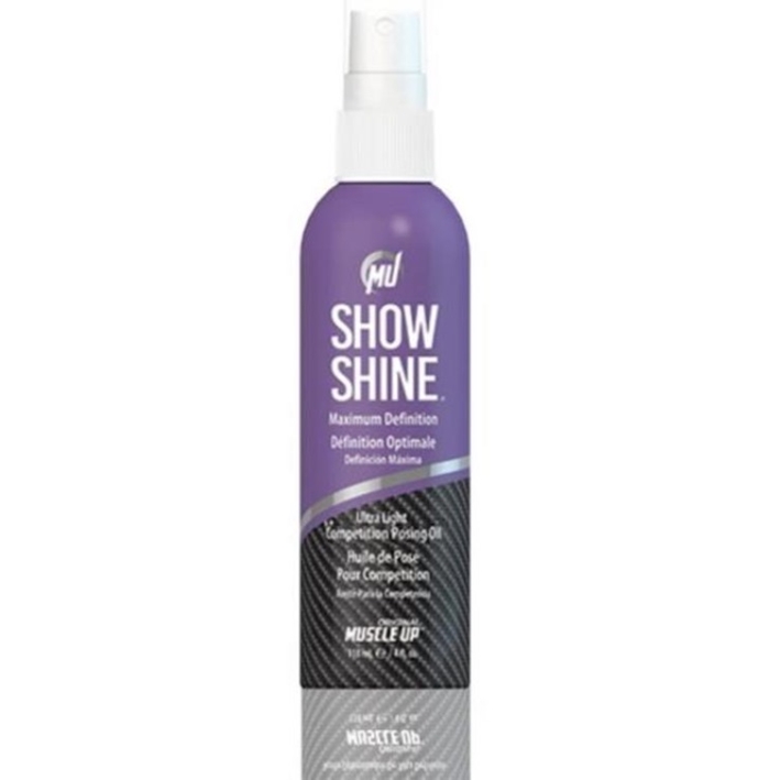 Show Shine Competition Ultra Light Dry Posing Oil - Btl - By ProTan Muscle Up
