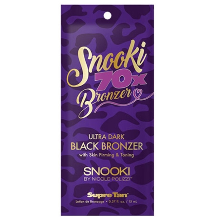 Snooki 70X Black Bronzer - Supre Tanning Lotion - Packet