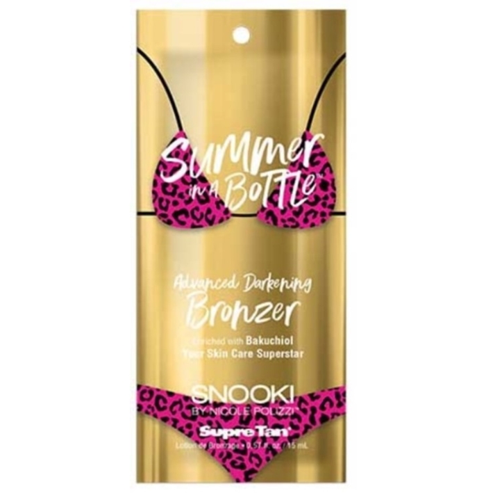 Snooki Summer In A Bottle DHA Bronzer - Supre Tanning Lotion - Packet