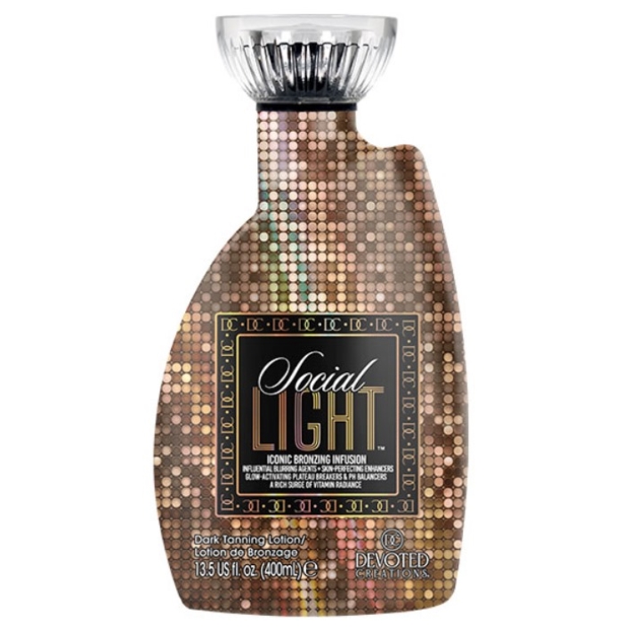 Social Light Collagen Bronzer - Devoted Creations Tanning Lotion - Bottle