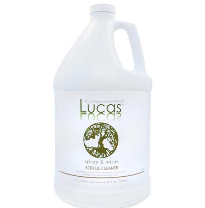 LUCASOL SPRAY AND WIPE ACRYLIC CLEANER - Gallon