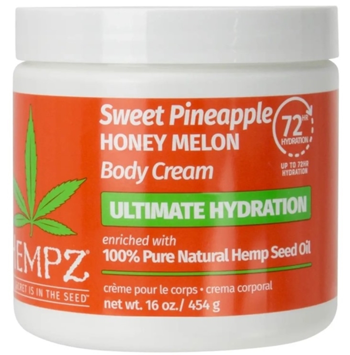 SWEET PINEAPPLE & HONEY MELON BODY CREAM - Hempz Skin Care - Bottle 16oz