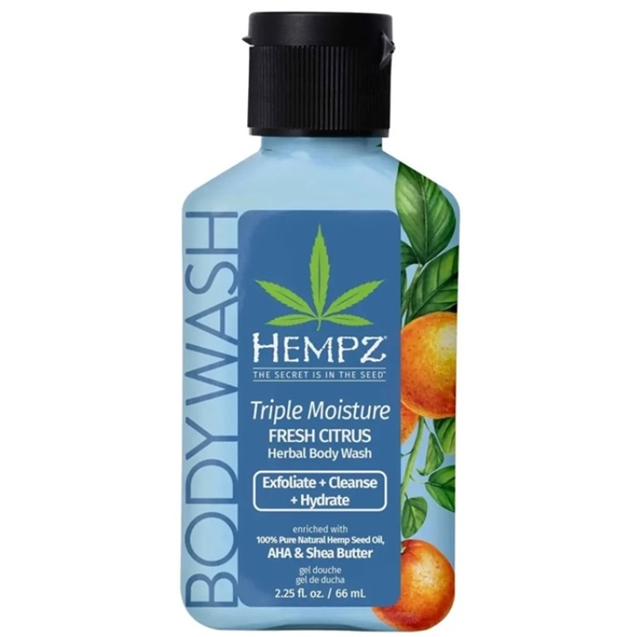 TRIPLE MOIST Body Wash Hempz Skin and Body Care - Mini 2.25oz
