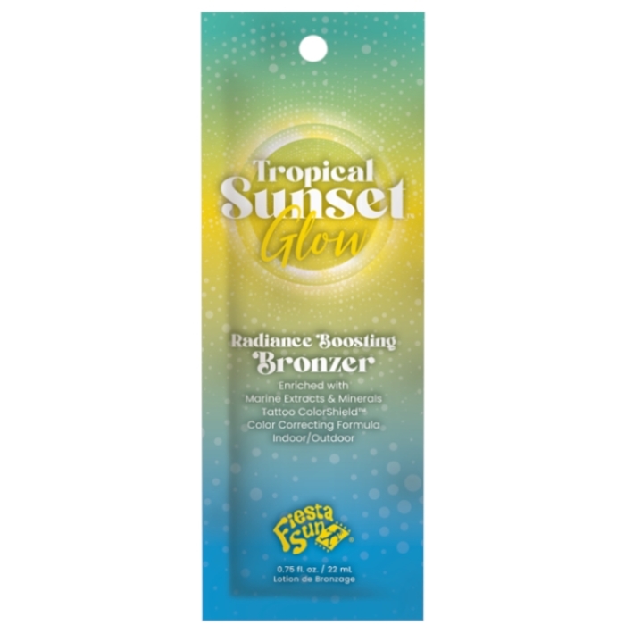 Tropical Sunset Glow Bronzer - Fiesta Sun Tanning Lotion - Packet