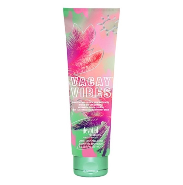 Vacay Vibes Bronzer - Devoted Creations Tanning Lotion - Bottle