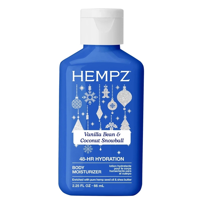 Vanilla Bean Coconut Snowball Moisturizer - Hempz Skin Care - Mini 2.25oz