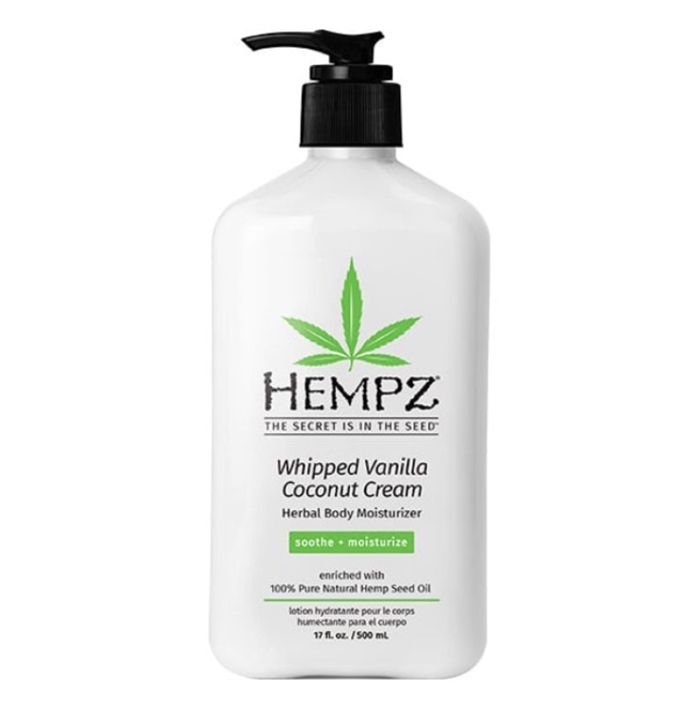VANILLA & COCONUT WHIPPED MOISTURIZER - Hempz Skin Care - Bottle 17oz