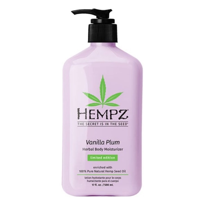 VANILLA PLUM MOISTURIZER - Hempz Skin Care - Bottle 17oz