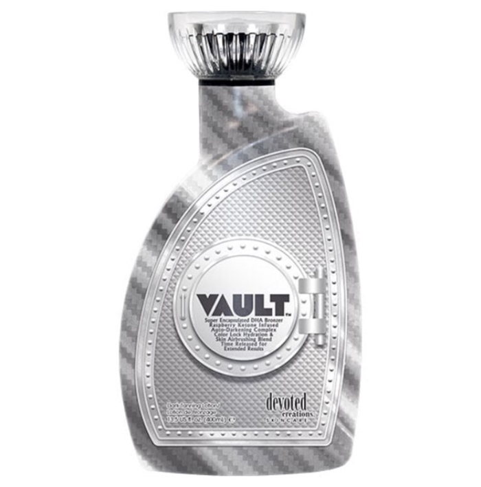 Vault Triple Bronzer - Devoted Creations Tanning Lotion - Bottle